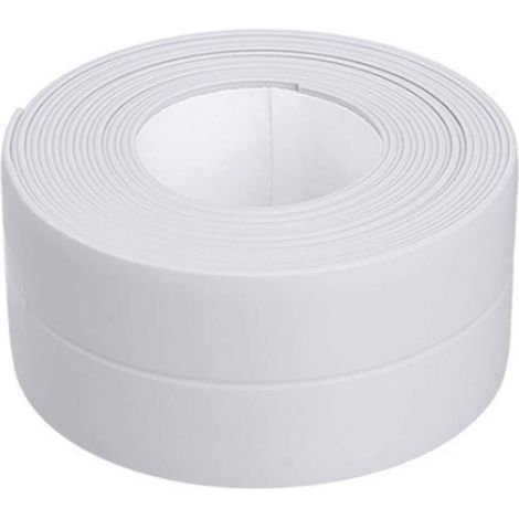 Enowelir Ruban étanche PVC Ruban Adhésif Blanc 3.2m3.8cm Bande Etancheite Autocollante pour Cuisine Bonde de Lavabo Salle de Bain (1/4)