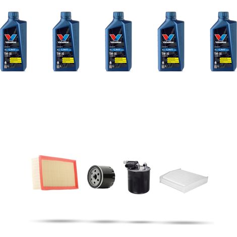 Kit tagliando 4 FILTRI e 5L OLIO compatibile con Infiniti Q30 1.5D 80kw dal 2015 (1/5)