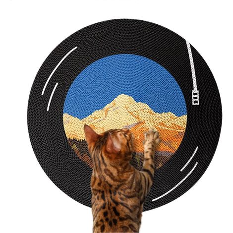 【02】Griffoir pour chat rotatif, protection de meubles, griffoir d'intérieur, décoration murale (1/5)