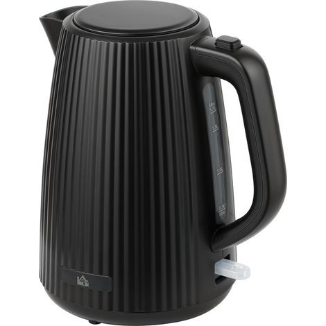 Hervidor eléctrico, 1,7 L, ebullición rápida, 2.200 W, filtro antical desmontable, apagado automático, negro (1/5)