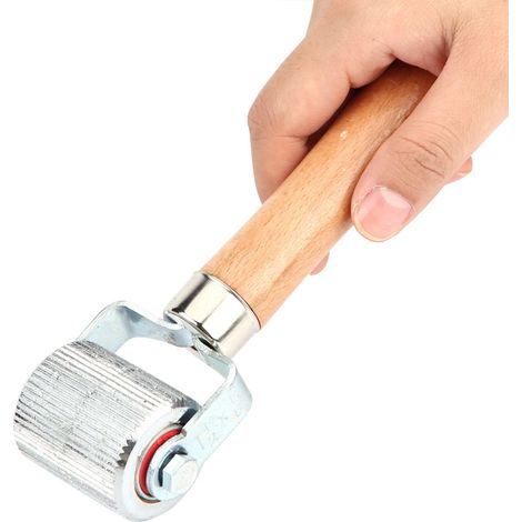 Set aus 2 Reifenrollern aus Holz mit kugelgelagerten Griffen für Autoreifenreparatur, Nähwerkzeug, große Größe (1/5)
