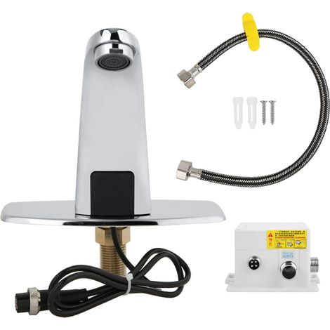 Rubinetto automatico a infrarossi senza contatto, modello G/2, con miscelatore a sensore a infrarossi per lavabo del bagno.