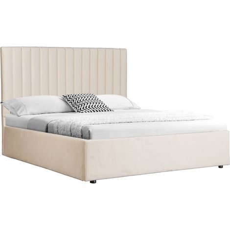 Cama con arcón "Mia" - 160 x 200 cm - Beige (1/5)