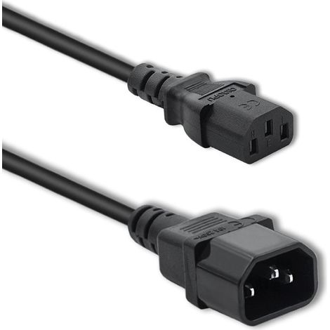 Qoltec IEC C13/C14 Strom-Verlängerungskabel 3x1,00mm² 3m (1/5)