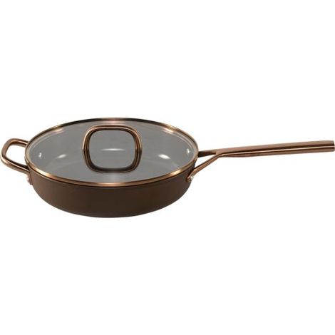 ZWILLING Milano Schmorpfanne mit Glasdeckel 28 cm, Braun