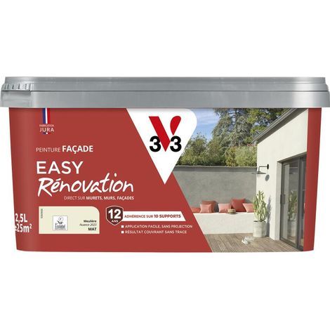 Peinture pour façade Easy Rénovation V33 Meulière 2,5L