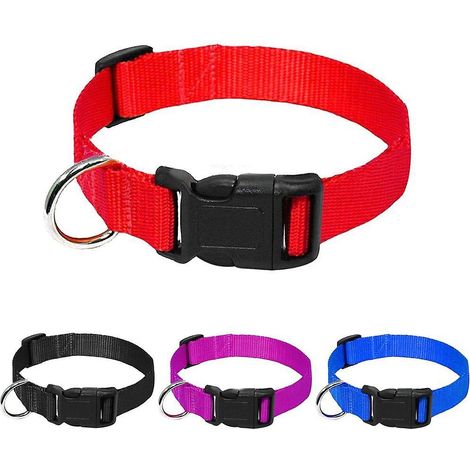 quatre Colliers De Chiot, Collier Pour Animaux De Compagnie, Collier De Chien De Base, Collier De Chien, Collier De Chien (rouge, Violet, Bleu, No (1/5)