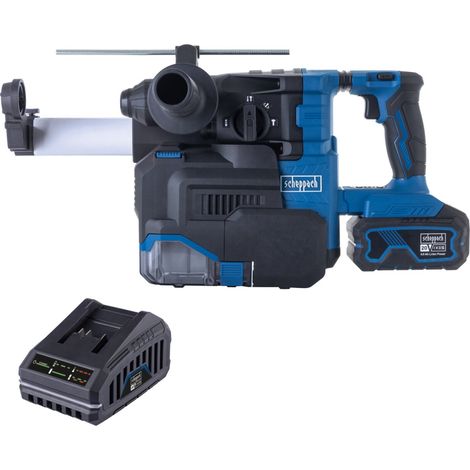 Martello Tassellatore Batteria 20V SDS-Plus 2.8J Scheppach set l bc-dh300dfs-x (1/5)