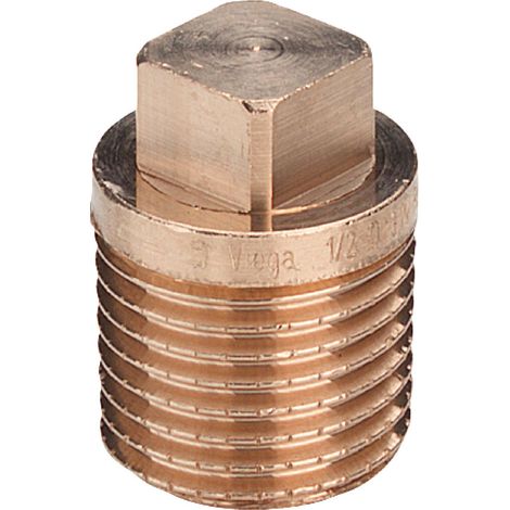 Viega Tappo, R 1/4 bronzo rosso o bronzo al silicio Modello 3291, 320072