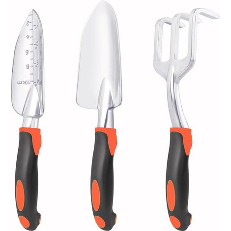 Gartengeräte Set 3 teilig, robust und mit ergonomischen Griffen für die Gartenarbeit (1/5)