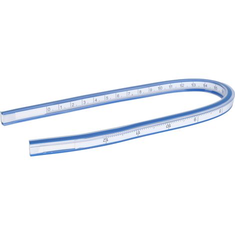 Flexible Curve Ruler Plastic Metric Scale Soft Measuring Tool for Drawing and Sewing30cm Flexible Curve Ruler (1/5)