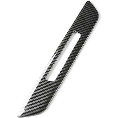 Accessoires décoratifs pour sièges auto BMW Série 5 G30 (2018-2022) : cache-bouton de verrouillage de mémoire en fibre de carbone, cadre et autocollant. (1/4)