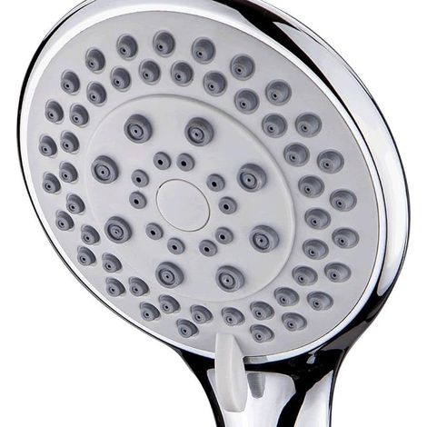 Large Shower Head, Water Saving Bathroom Shower Heads, 150cm Stainless Steel Flexible Hose (1/2)