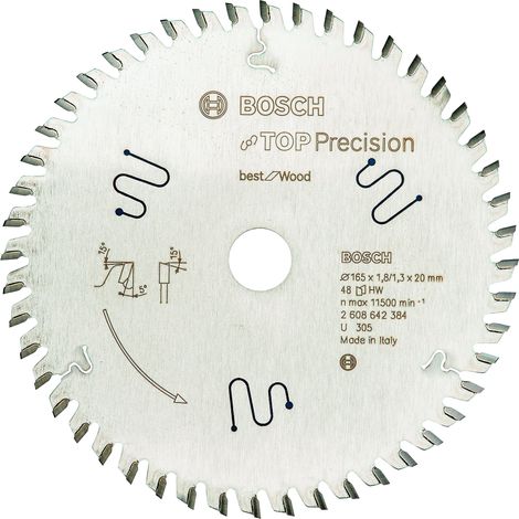 Bosch Top Precision Best for Wood Lama per seghe circolari 165x20 mm per legno