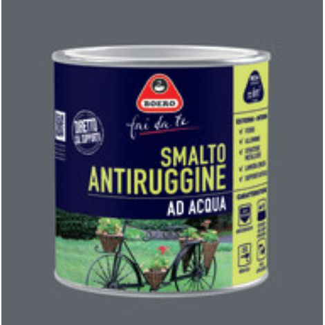 FERRO SMALTO FERRO ANTIRUGGINE GRIGIO SATINATO 0,5 LITRI - BOERO (1/2)
