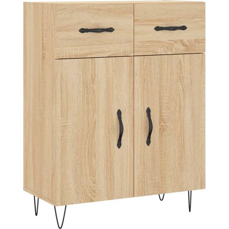 Aparador cómoda mueble de almacenaje organizador para cocina salón salón Sonoma 695 x 34 x 90 cm madera de ingeniería color marrón 020031629