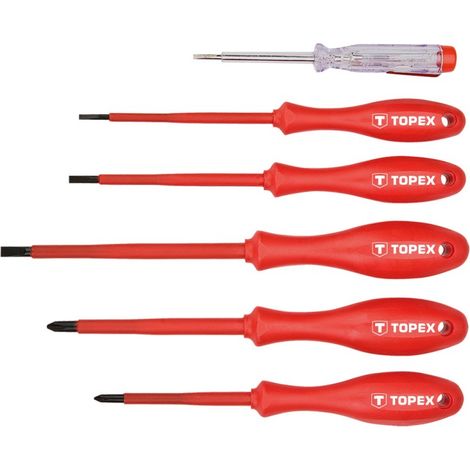 Tournevis 1000 V, lot de 6 (1/2)