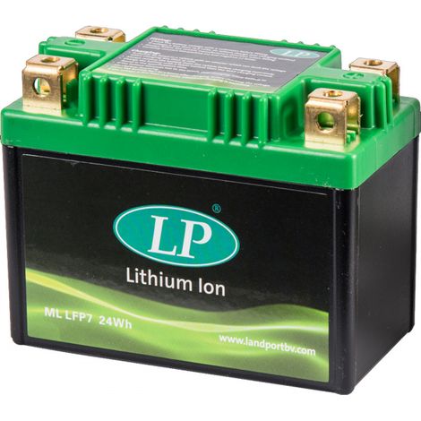 Batterie Moto LiFePO4 12.8V 2Ah 140A Landport LFP7