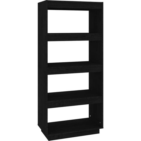 Maison Exclusive - Bücherregal/Raumteiler Schwarz 60x35x135 cm Ma