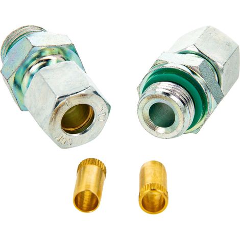 Schneidring-verschraubungsset 2x10mmxDN 10 (3/8") mit Stützhülse