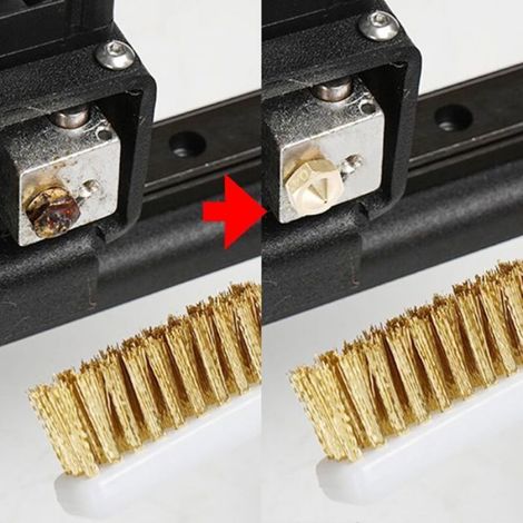 3 Pieces Petite Brosse Metallique,Brosse Metallique a Main,Brosse Laiton pour Nettoyer de Fil pour évier, Soudure, Net (1/5)