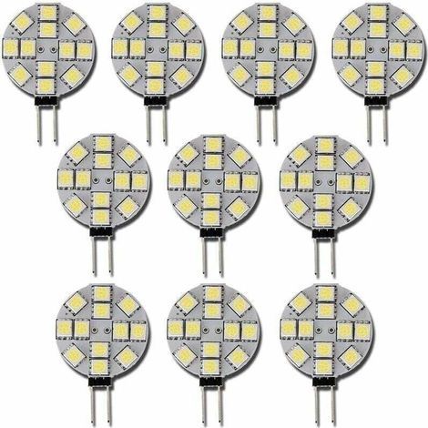 10x Ampoule LED G4 DC 12V Non dimmable Blanc 6000K Ampoule de lumière Remplacement 20W Lampe halogène pour Cuisine Camping-Car RV remorque Bateau (1/5)