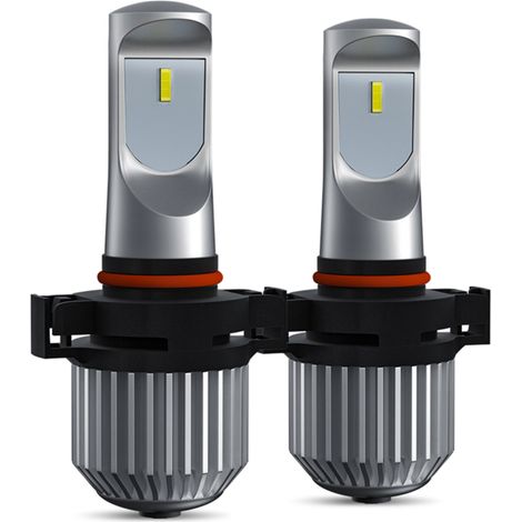 Juego de 2 bombillas LED para faros antiniebla de coche 5202/5201/H16, proyector de faros antiniebla impermeable 6000K 80W 12000LM LED brillante (1/5)