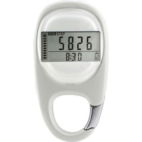 Podomètre 3D simple et portable avec pince, suivi des pas, distance parcourue, calories brûlées et temps d’activité physique (1/5)