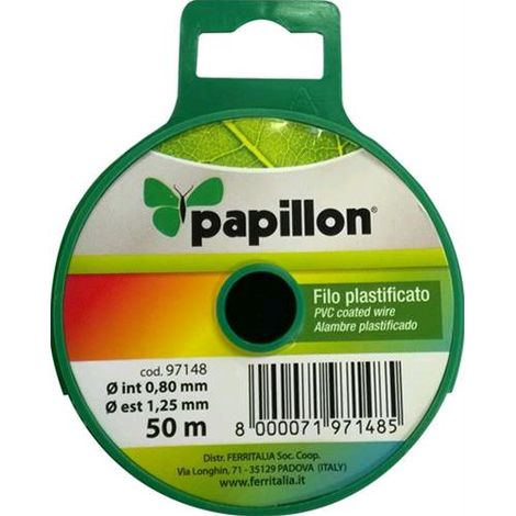 FILO PLASTICATO per BRICOLAGE da 1,25 mm in dispenser da 50 mt PAPILLON (1/3)