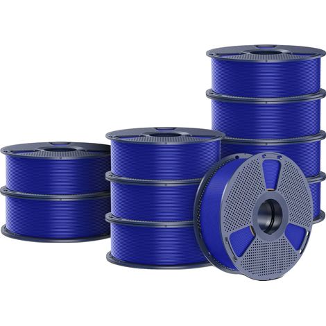 Filament d'imprimante 3D, bobine de 10 kg, haute compatibilité, 10kg Bleu (1/2)