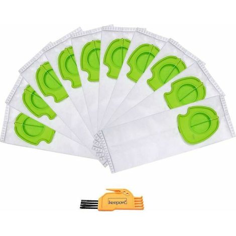 Replacement bags for the Gtech Pro Atf301 cordless bagged vacuum cleaner, 10 packs (1/5)