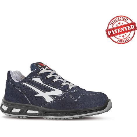 U-Power – Chaussures de sécurité basses S1P SRC ESD – Tige cuir suédé – Semelle antidérapante PU – Embout AirToe® Aluminium – Pointure 44 (1/8)
