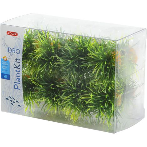16 petits buissons déco plant kit idro hauteur 3 cm ø 3.5 cm pour aquarium - zolux (1/5)