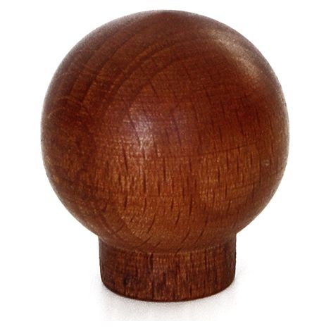 Pomolo in legno - Ø 30 mm. - noce