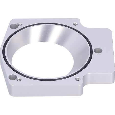 Entretoise d'adaptation de corps de papillon pour collecteur d'admission de 3,6 pouces, compatible avec les moteurs GM GEN III LS1, LS2, LS6, LSX et LS4 (argenté). (1/5)