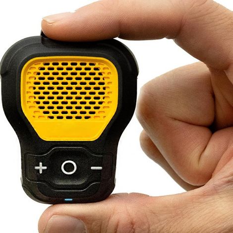 Altoparlante Bluetooth portatile (versione aggiornata), altoparlante wireless impermeabile (non magnetico) con clip, microfono integrato per musica e chiamate in vivavoce, altoparlante Bluetooth (gial (1/4)