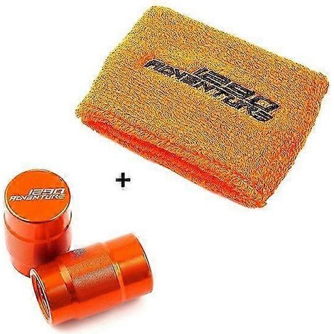 Accessoires moto pour KTM 1290 Super Adventure SR Adv 2021 2020 2019 : chaussette et bouchons de valve pour réservoir de liquide de frein avant (SockNCap). (1/5)