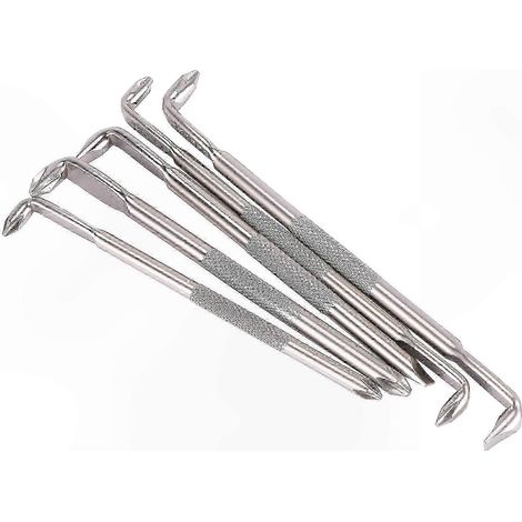 Jeu de 5 tournevis coudés en L à angle droit, embouts magnétiques cruciformes et plats, idéal espaces restreints (1/5)