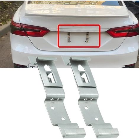Pack 2 Unités Support de Plaque d'immatriculation - Porte Plaque Immatriculation Remorque Voiture Auto Universel - Cache Plaque Immatriculation (1/5)