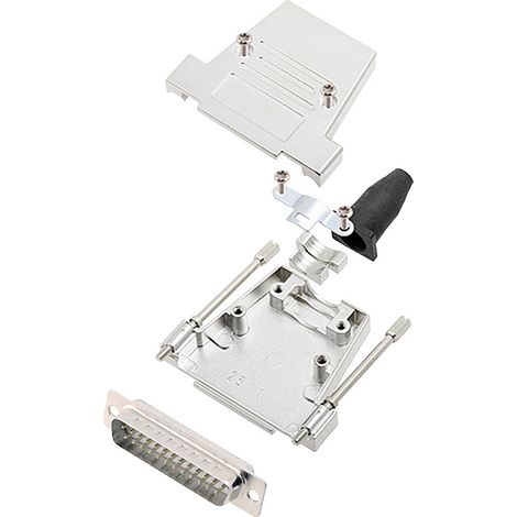 encitech DTSL25-LJSRG-T-DBP-W-K 6355-8040-03 D-SUB Stiftleisten-Set 180 ° Polzahl: 25 Lötkelch 1 St.