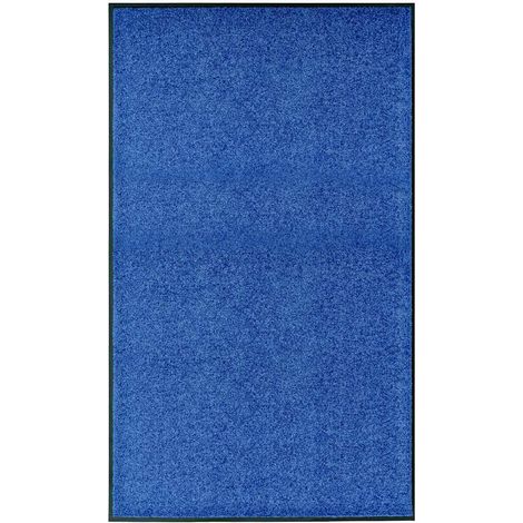 Felpudo lavable azul 90x150 cm vidaXL