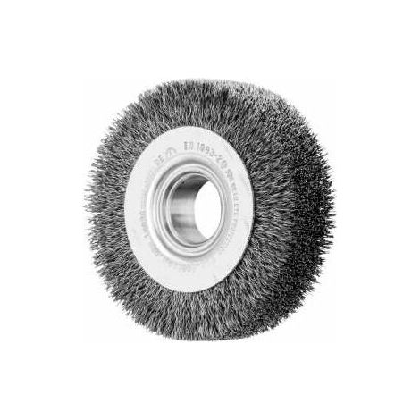 PFERD TOOLS POS Rundbürste breit ungezopft RBU Ø100x28xvariable Bohrung Stahl-Draht-Ø0,30 Schleifbock (1/5)