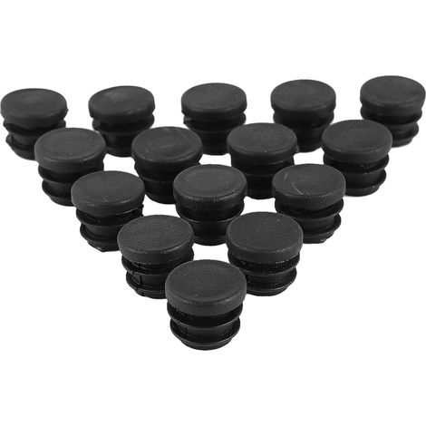 de pieds de meubles ronds en plastique de 25 mm lot de 100