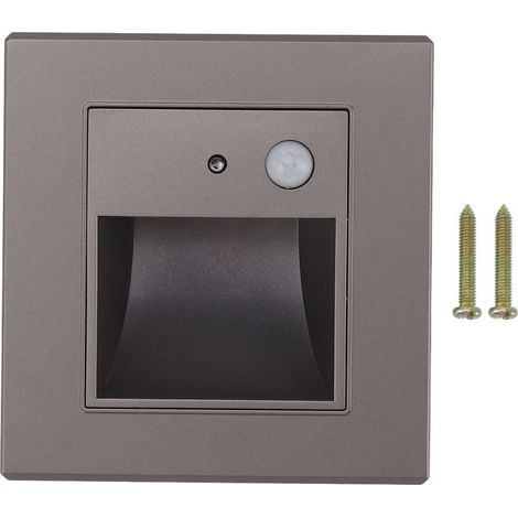 Lumières de marche à capteur 1,5 W 3000 K Lampe d'escalier encastrée LED avec mouvement 180-240 V (1/5)
