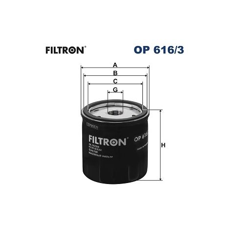 Filtron Ölfilter OP 616/3