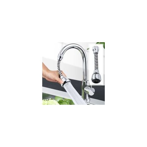 360° flexible Küchenarmatur-Brause, Armaturdüse, Ersatz-Brausekopf für Küchenarmaturen, Spülbecken-Schlauchzubehör für Armaturen – Crezuo