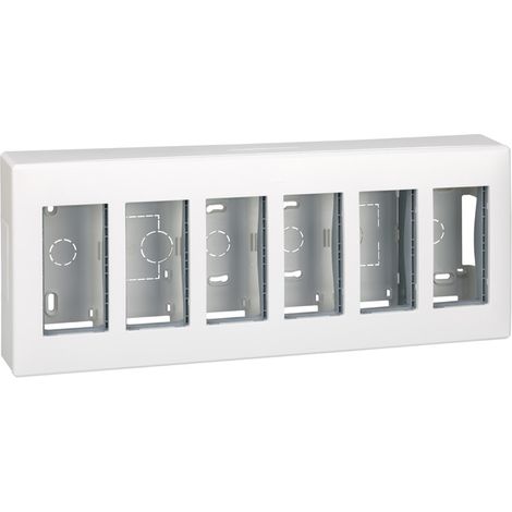 Caja s500 superfície 6 módulos blanco SIMON 51000006-030