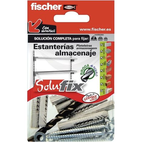 Kit fixation étagère Fischer Shelf Fixing 8x50 mm 5x60 mm (1/2)