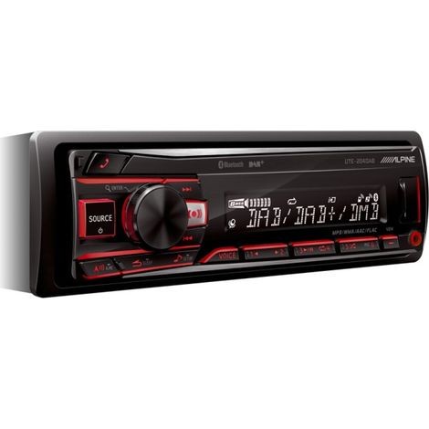 Autoradio Alpine UTE-204DAB Bluetooth VarioColor MP3 + Antenne DAB