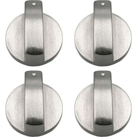 4 pièces bouton cuisinière boutons de cuisinière à gaz boutons de cuisinière à gaz en métal bouton de cuisinière à gaz contrôle boutons de cuisinière en métal pour cuisine 6mm (1/4)